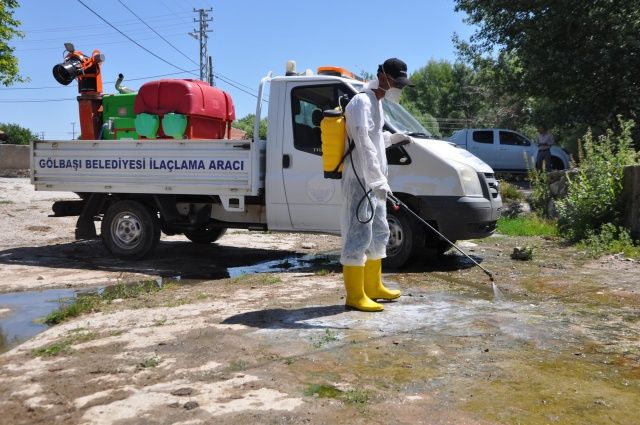 Gölbaşı'nda Larvasit Uygulaması Yapılıyor 1