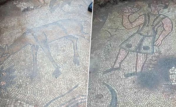 Kaçak kazıda 1500 yıllık mozaik bulundu 5