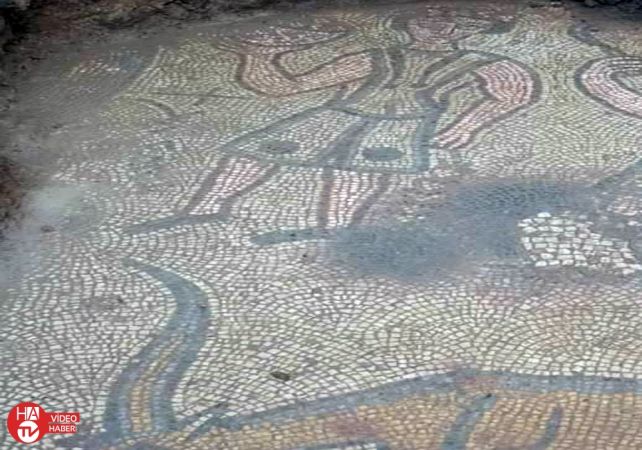 Kaçak kazıda 1500 yıllık mozaik bulundu 2
