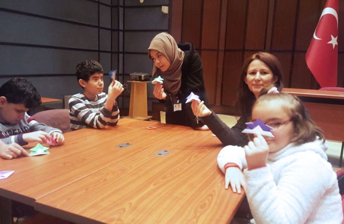 "Keçiörenli Görme Engelli Çocuklar Origamiyle Tanıştı" 3