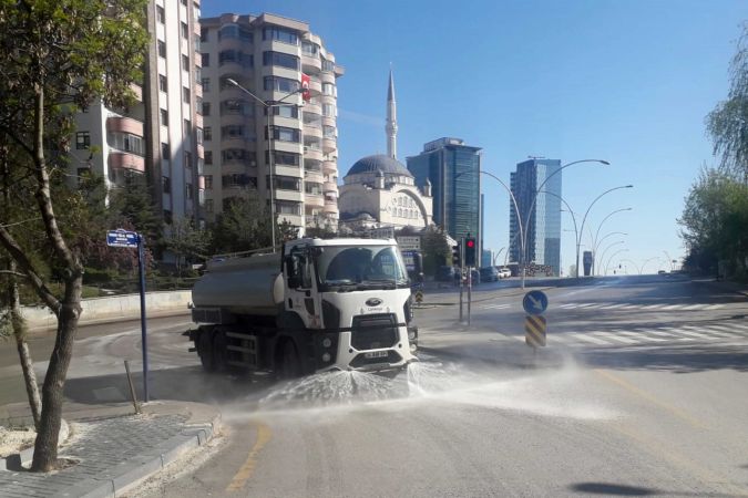 Ankara'da Sokağa çıkma yasağı boyunca Çankaya temizlendi 3