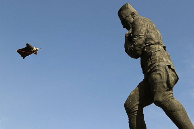 Dünyanın en büyük Atatürk heykeline doğru heyecanlı atlayış 1