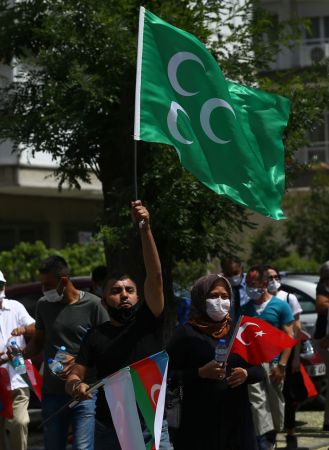 Ankara'da Ermenistan saldırılarına protesto!  Azerbaycan'a destek... Anıtkabir'i ziyaret 9