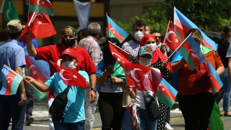 Ankara'da Ermenistan saldırılarına protesto!  Azerbaycan'a destek... Anıtkabir'i ziyaret 14