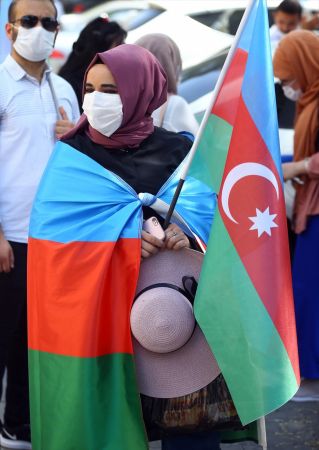 Ankara'da Ermenistan saldırılarına protesto!  Azerbaycan'a destek... Anıtkabir'i ziyaret 13