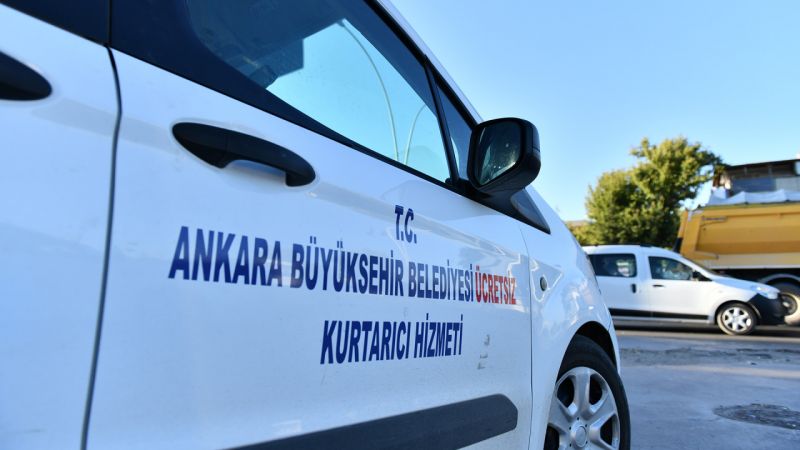 Ankara Büyükşehir’in ücretsiz çekici hizmeti devam ediyor 1