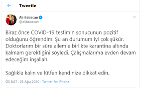 Ali Babacan Karantinada! Kovid-19 testi pozitif çıktı - Ankara 4