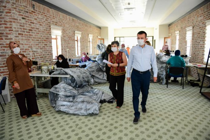 Altındağ İlçesinde kurulan tekstil atölyesi kadınlara iş kapısı oldu 2