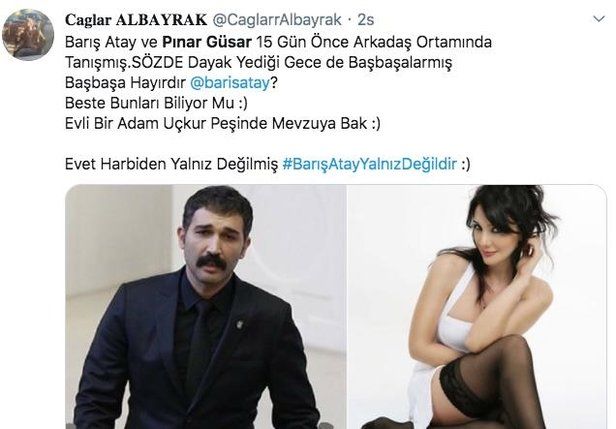 Barış Atay O Gece Yanında Bulunan Evli Manken Pınar Güsar İle İlgili Ne Yanıt Verdi? 4