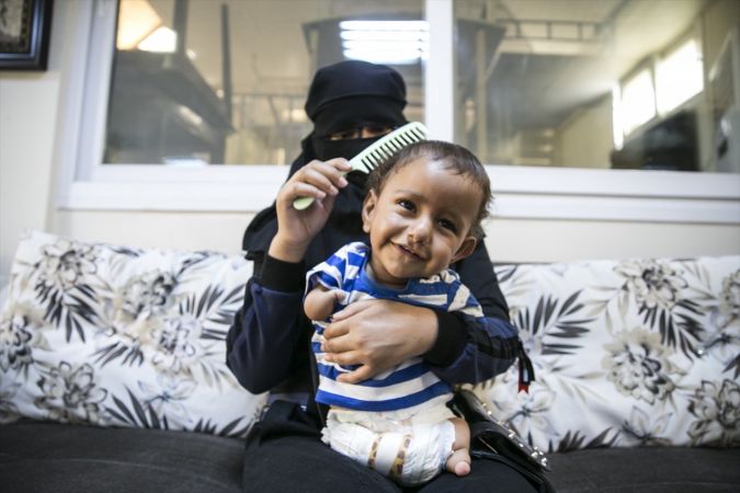 İdlibli 14 aylık Muhammed bebek, tetkikler için hastaneye götürüldü 5
