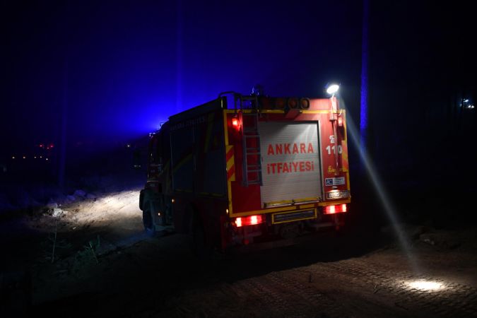 Ankara'nın Beypazarı ilçesinde korkutan yangın 7