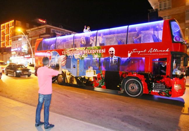 Başkan Altınok otobüse çıktı, 51 mahallede koronavirüs uyarısı yaptı - Ankara 2