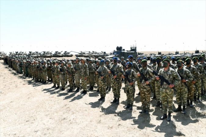Türkiye ve Azerbaycan'dan savaş sahnelerini aratmayan tatbikat 1
