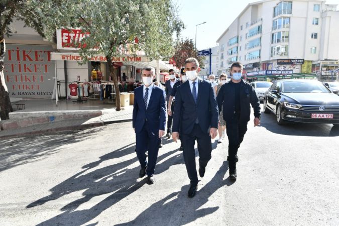 Başkan Köse ve Kaymakam Sırmalı’dan maske ve hijyen denetimi - Ankara 6