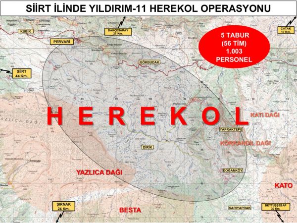 İçişleri Bakanlığı duyurdu: Siirt'te Yıldırım-11 Herekol Operasyonu başlatıldı 9