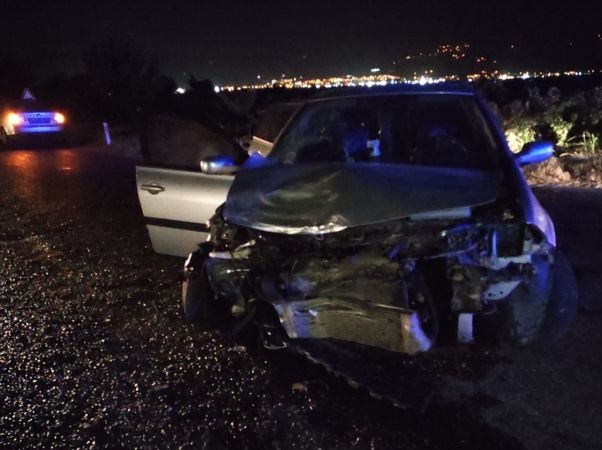 Manisa'da Feci Kaza! İki otomobil çarpıştı: 7 yaralı 2