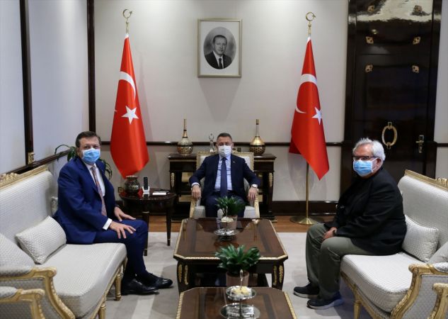 Cumhurbaşkanı Yardımcısı Fuat Oktay, Rifat Hisarcıklıoğlu ve TEPAV Direktörü Güven Sak'ı kabul etti 2
