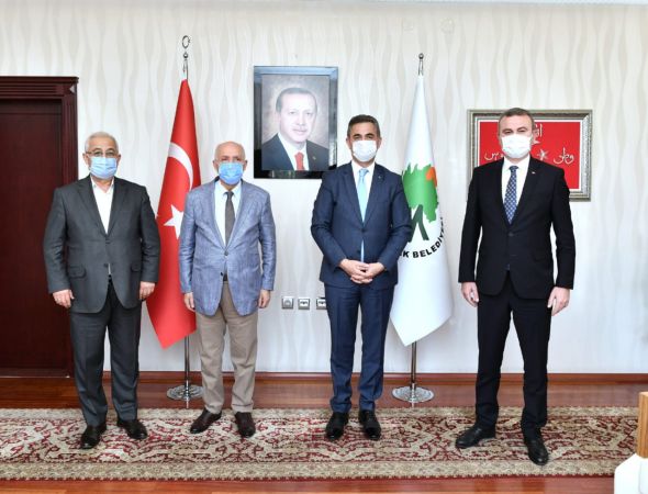 Yenimahalle Belediye Başkanı Fethi Yaşar'dan Mamak Belediye Başkanı Murat Köse'ye ziyaret 2