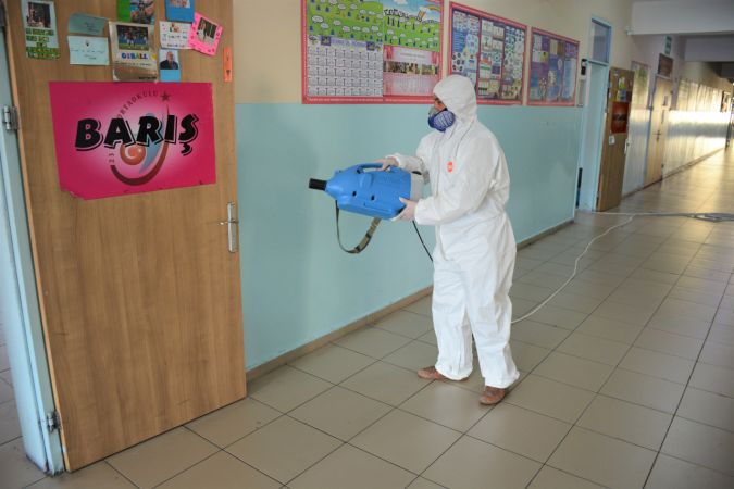 Keçiören’de 327 okul yüz yüze eğitim için dezenfekte edildi - Ankara 2