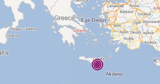 Akdeniz'de 4,2 büyüklüğünde deprem 2