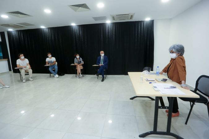 Başkan Yaşar, genç tiyatrocularla derse girdi 3