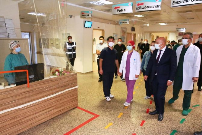 Başkan Altınok, şiddet olayının ardından sağlık çalışanlarını ziyaret etti 2