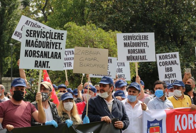 İBB önünde sıcak dakikalar! Taksiciler ve servisçiler protesto etti 11