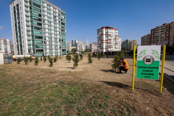 Yenimahalle’den belediye çalışanları için hatıra ormanı! - Ankara 9
