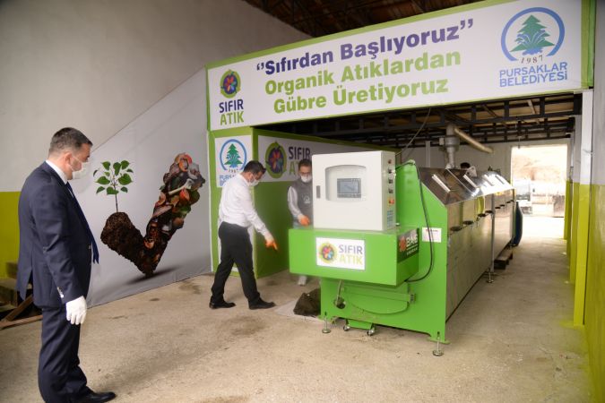Pursaklar Belediyesi, organik gübre üretimine başladı - Ankara 2