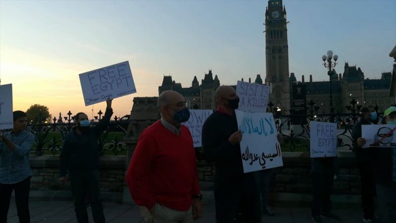 Kanada’da "Sisi defol" gösterileri yapıldı 14
