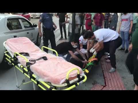 Bursa'da dolmuşun çarptığı yaya ağır yaralandı 6