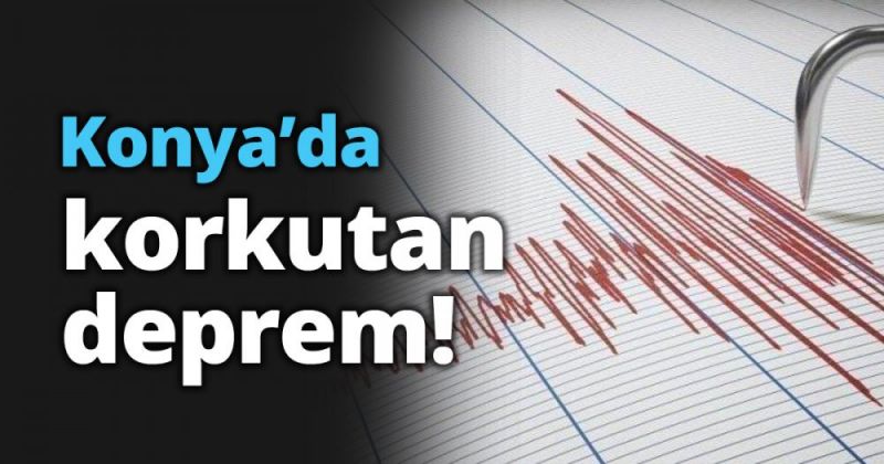 Son Dakika: Konya'da 3,9 büyüklüğünde Korkutan deprem 1