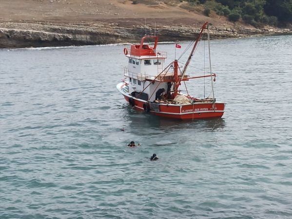 Kocaeli'de denizden tarihi top çıkarıldı 2