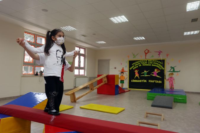 Ankara Yenimahalle kreşlerinde cimnastik heyecanı 5