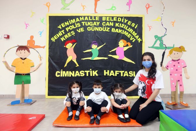 Ankara Yenimahalle kreşlerinde cimnastik heyecanı 1