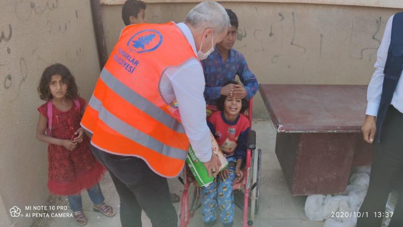 Ankara Pursaklar Belediyesi toplanan insani yardımları, Şanlıurfa’da bulunan Suriyeli vatandaşlara ulaştırdı 2