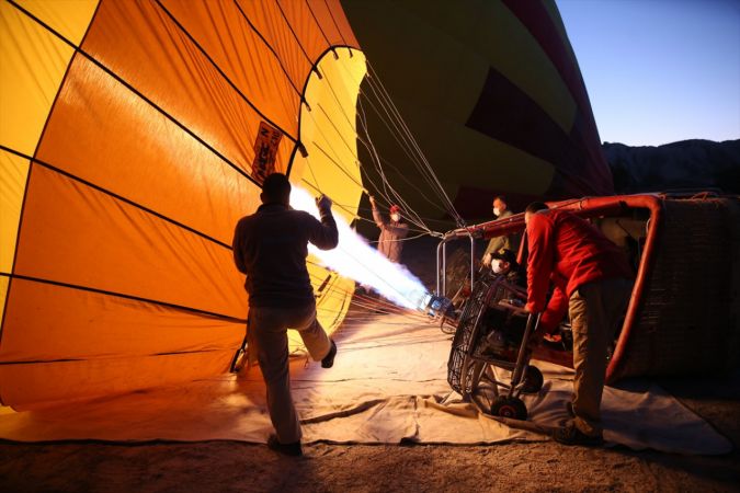Engelli kızın sıcak hava balonuna binme hayali gerçekleşti 6