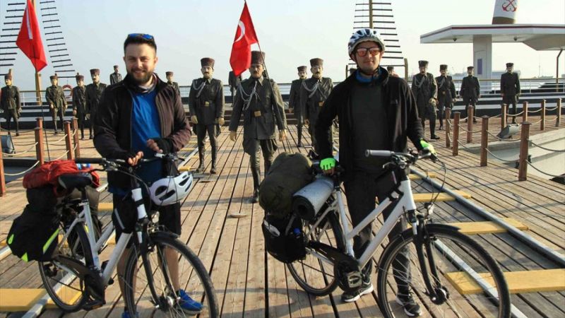 Atatürk'e saygı için Samsun'dan Ankara'ya 500 kilometre pedal çevirecekler 6