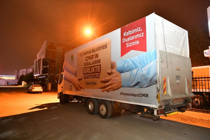 Ankara Mamak’tan İzmir’e yardım tırı yola çıktı 4