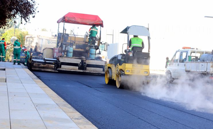 Ankara Çankaya Belediyesi asfalt çalışmalarına hız verdi 6