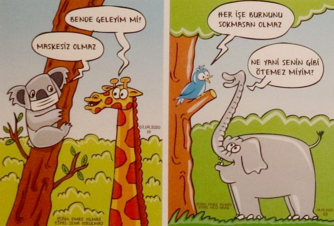 Karantina günlerinin karikatürleri Ankara Doğan Taşdelen ÇSM’de 1