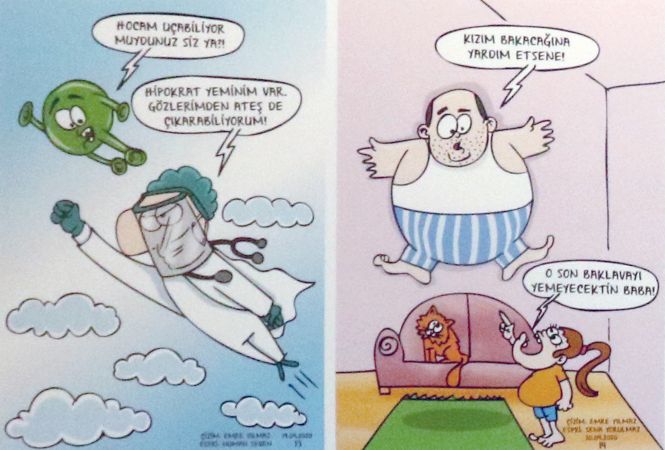 Karantina günlerinin karikatürleri Ankara Doğan Taşdelen ÇSM’de 3
