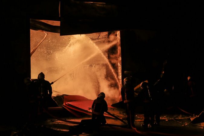 Ankara Siteler'de korkutan yangın 2