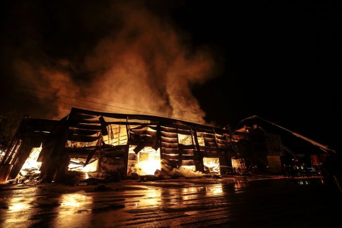 Ankara Siteler'de korkutan yangın 1