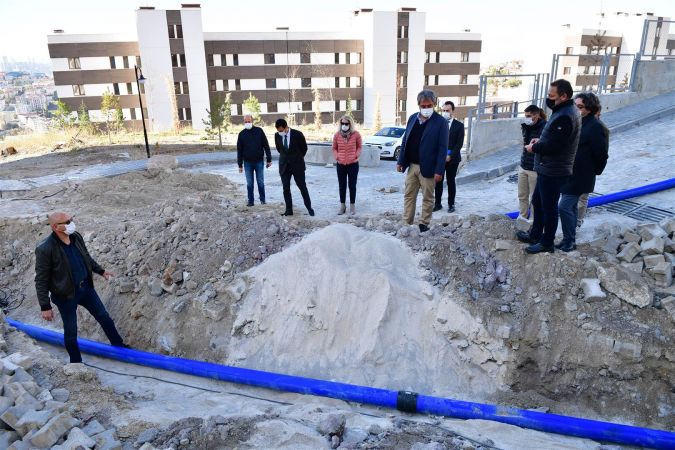 ASKİ Mamak Altıağaç Mahallesi TOKİ konutlarının su sorununu çözmek için devreye girdi 3