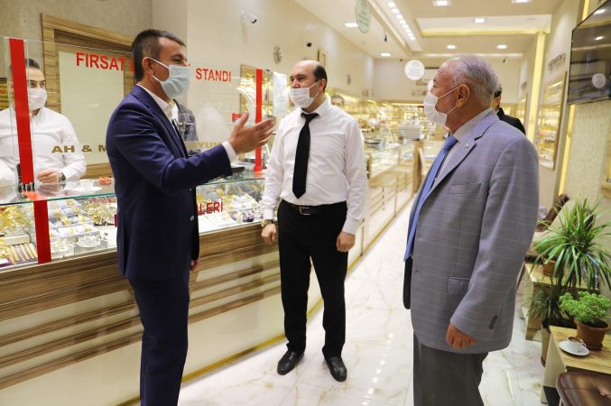 Ankara Altındağ Belediye Başkanı Balcı'dan kuyumculara ziyaret 12