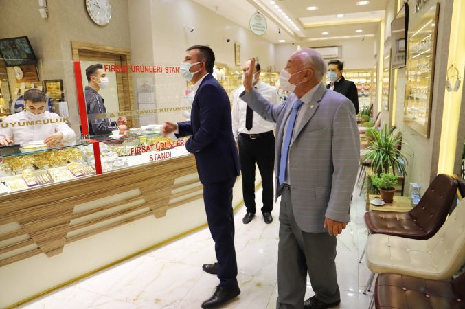 Ankara Altındağ Belediye Başkanı Balcı'dan kuyumculara ziyaret 13