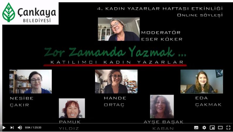 Ankara Çankaya’da Kadın Yazarlar Haftası Online Yapıldı 2