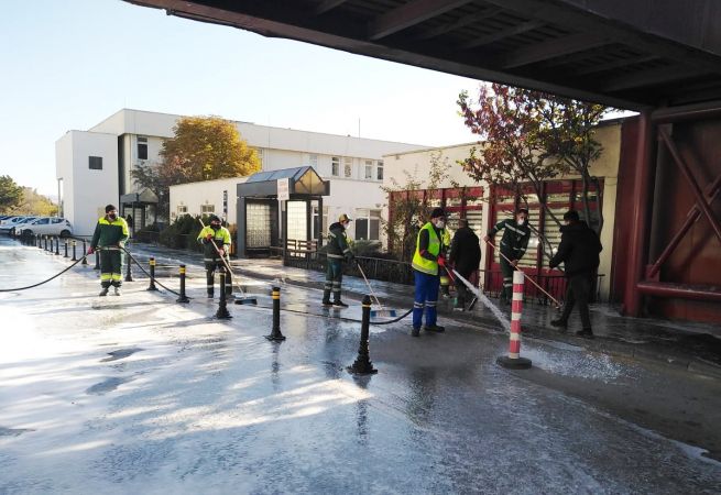 Ankara Keçiören Belediyesi'nden hastanelere dezenfekte hizmeti 1