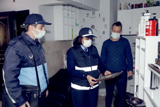 Ankara Çankaya Belediyesi'nden koronavirüs denetimi 1